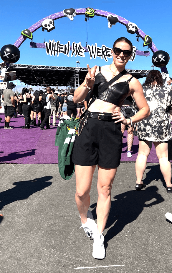 Jen at the When We Were Young music festival.