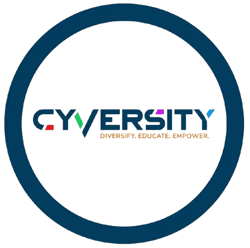 Cyversity logo with the words Diversify, Educate, Empower.